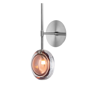 Настенный светильник Lens mocha mousse/brushed silver