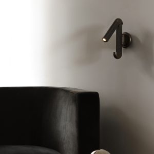 Настенный светильник Picchio bronze/coffee leather
