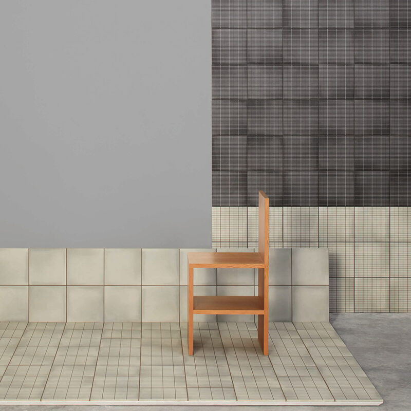 Керамическая плитка Aurore / Charcoal Grid L