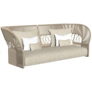 Диван двухместный Cliff Deco Rope Backrest