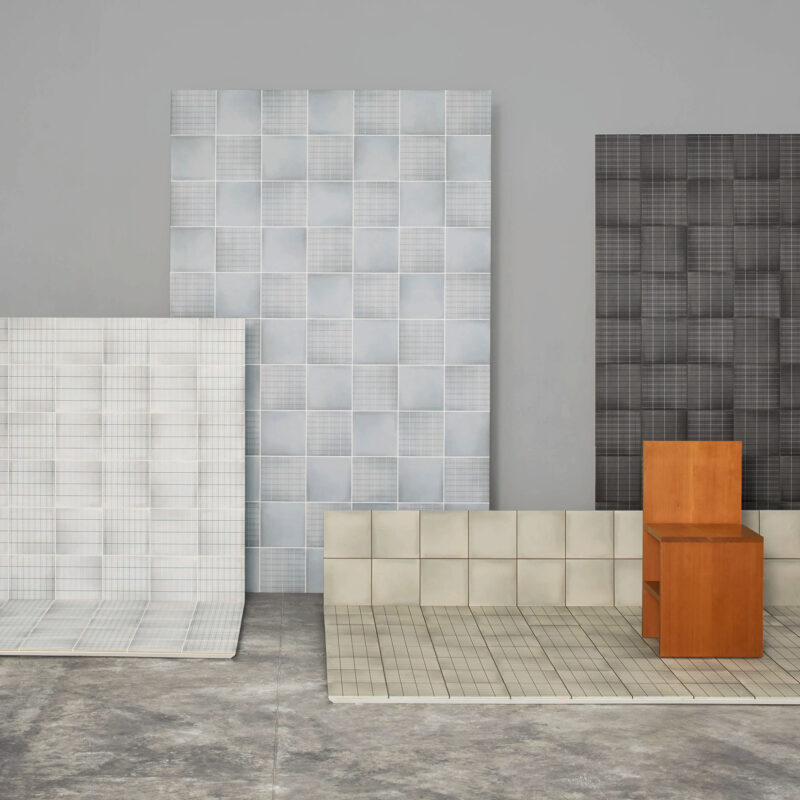 Керамическая плитка Aurore / Charcoal Grid L