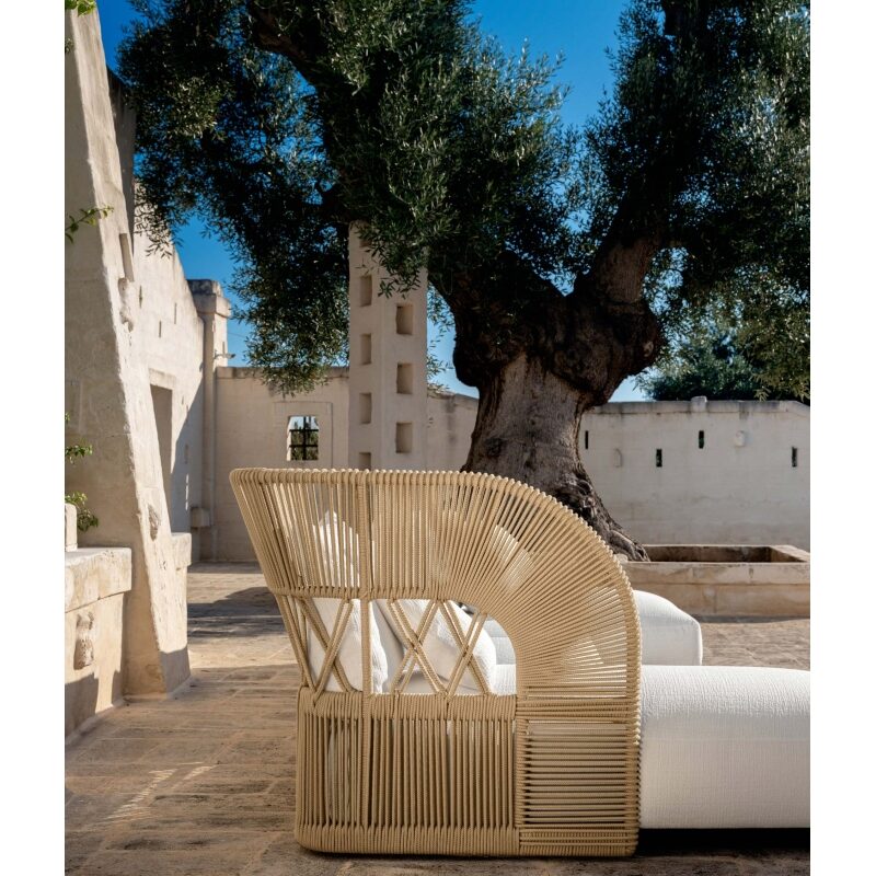 Диван двухместный Cliff Deco Rope Backrest